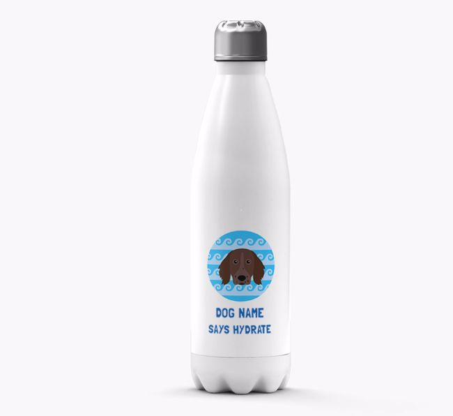 'Says Hydrate' - Personalised {breedFullName} Water Bottle